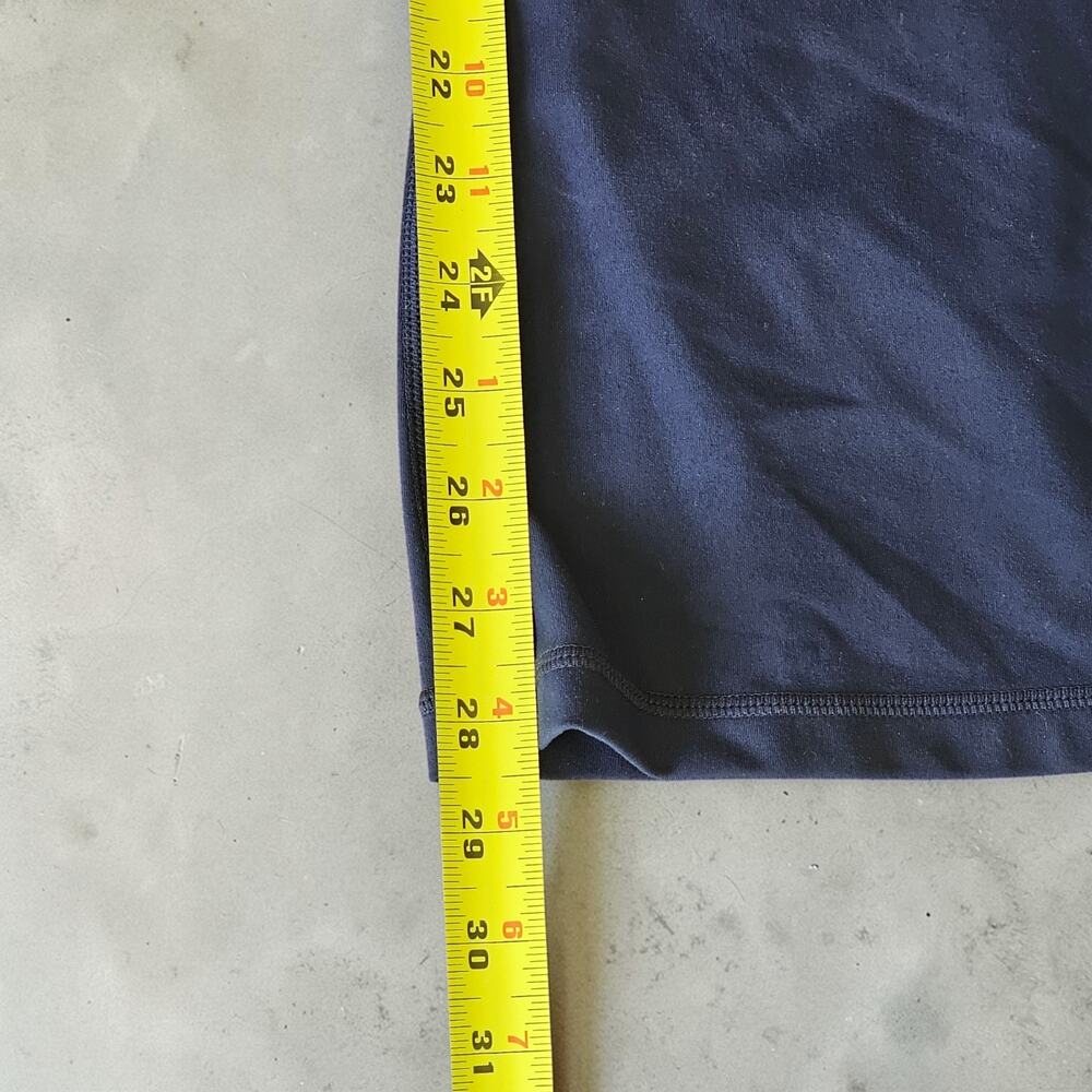 Fabletics PureLuxe High Waisted Flare Pants Navy Blue Side Pockets XXL 1X Yoga - Picture 8 of 9
